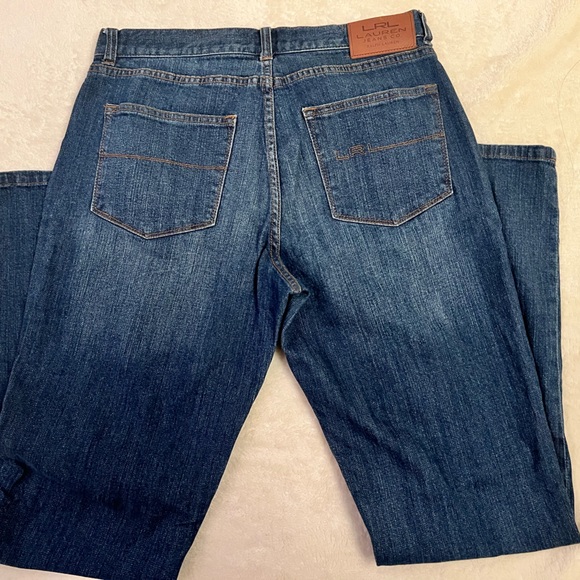 Lauren Ralph Lauren Dark Wash Indigo Denim Jeans Size 6x30, Classic Straight - Picture 5 of 7